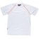 Camiseta manga corta unisex con detalles en alta visibilidad 135 gr blanco naranja a.v.