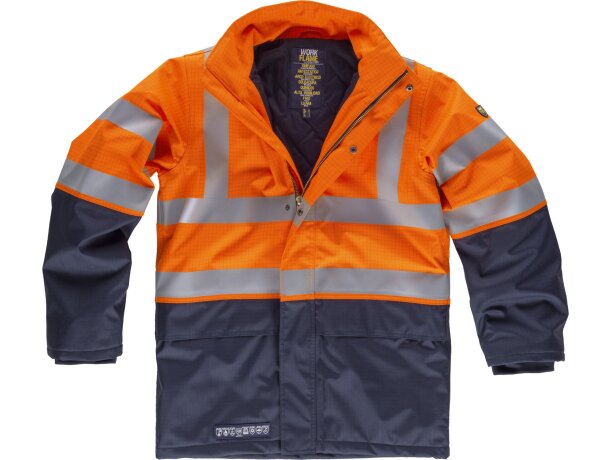 Parka prendas técnicas naranja a.v. marino