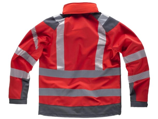 Workshell fluor rojo gris oscuro