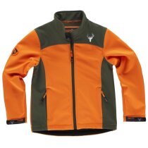 Chaqueta softshell Matagalpa niño naranja verde