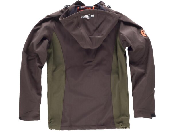 Workshell sport marron/verde caza