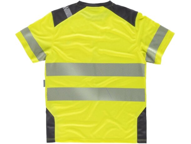 Camiseta fluor amarillo a.v. gris oscuro merchandising