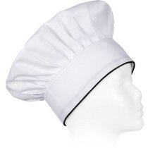 Gorro de poliester en colores vivos para cocinar blanco Gorro de poliester en colores vivos para cocinar blanco