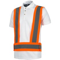 Arnés ajustable naranja con cintas reflectantes