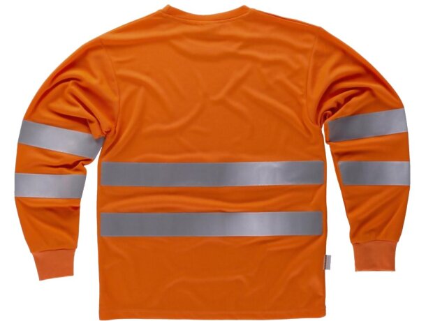 Camiseta fluor naranja a.v. personalizada