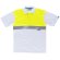 Polo básicos blanco amarillo a.v. personalizada