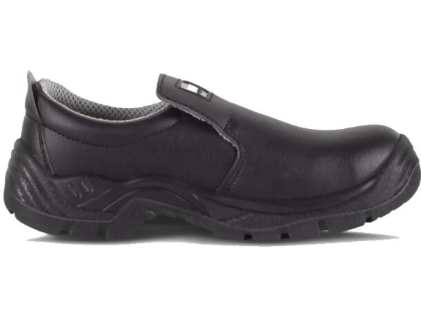 Zapato de microfibra sin cordones para sector alimentación negro Zapato de microfibra sin cordones para sector alimentación negro