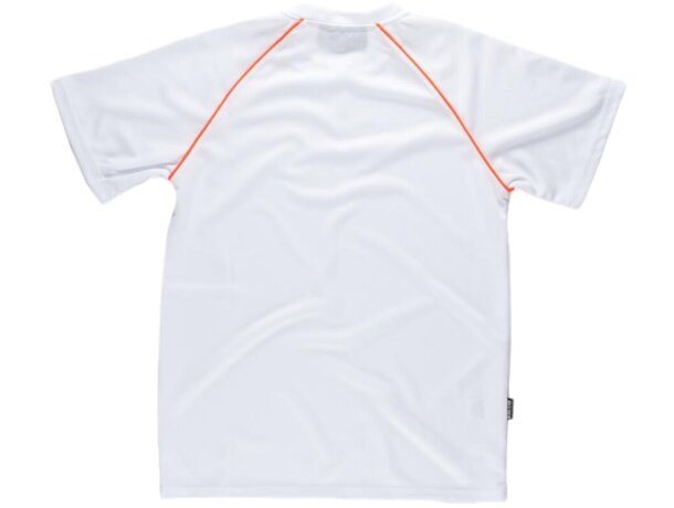 Camiseta Técnica Alta Visibilidad blanco/naranja a.v.