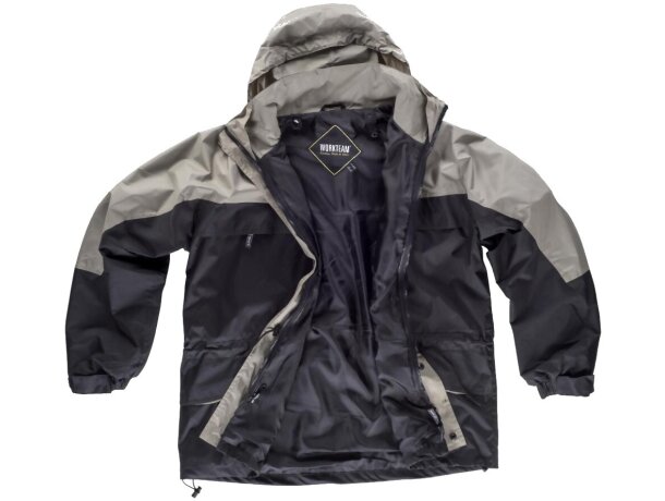 Parka sport negro beige