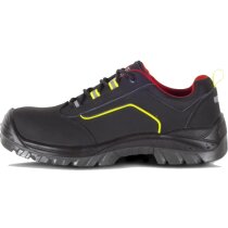 Zapato protección negro rojo amarillo a.v. personalizada