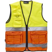 Chaleco fluor amarillo a.v.  naranja a.v.