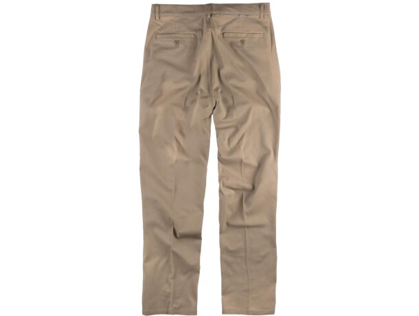 Pantalon básicos beige con logo