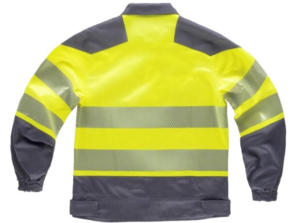 Cazadora fluor gris oscuro amarillo a.v. personalizado