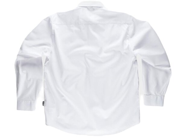 Camisa de manga larga con bolsillo blanco