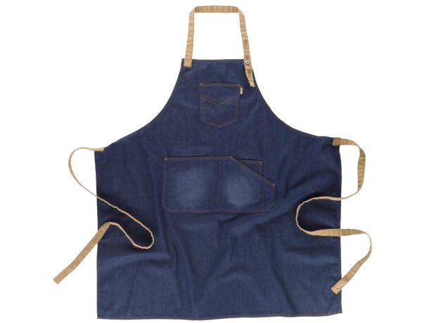 Delantal vaquero Tomuk remaches cobre bolsillos