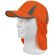 Gorra de alta visibilidad con cola naranja a.v.