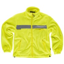 Forro polar con cremallera y cintas reflectantes