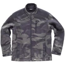 Softshell camuflaje gris cuello alto ajustable