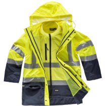 Parka Andira fluor impermeable alta visibilidad