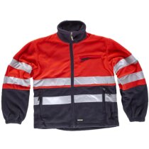 Polar rojo A.V. combinado con cintas reflectantes