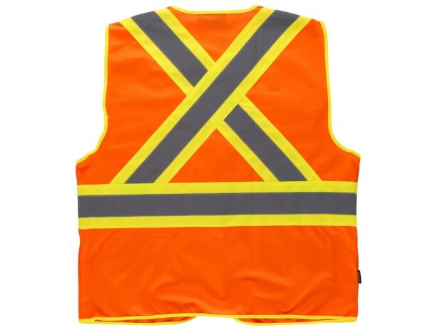 Chaleco fluor naranja av amarillo av barata