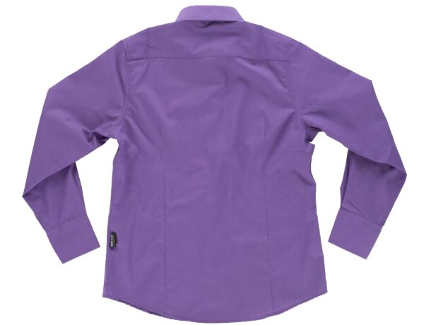 Blusa de mujer para hostelería de manga larga morado