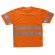 Camiseta con bandas reflectantes de manga corta naranja a.v.