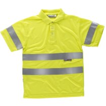 Polo fluor amarillo a.v. personalizado