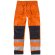 Pantalón multibolsillos alta visibilidad con 2 cintas reflectantes naranja a.v./negro