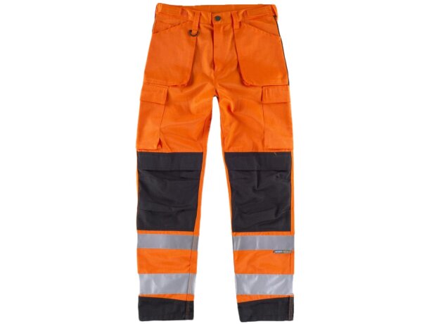 Pantalon fluor naranja a.v. negro