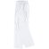 Pantalón liso de poliester en varios colores blanco