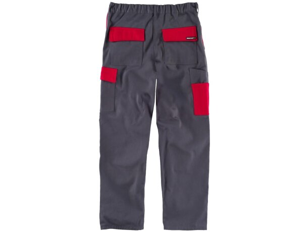 Pantalon future gris rojo