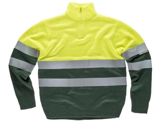 Jersey fluor amarillo av verde oscuro personalizada