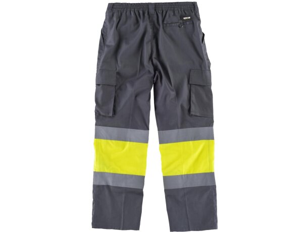 Pantalon fluor gris amarillo a.v. con logo