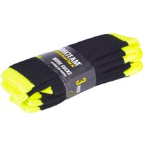 Calcetines de trabajo Spalding negro amarillo