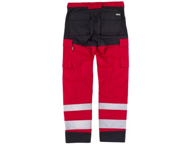 Pantalon fluor rojo negro personalizada