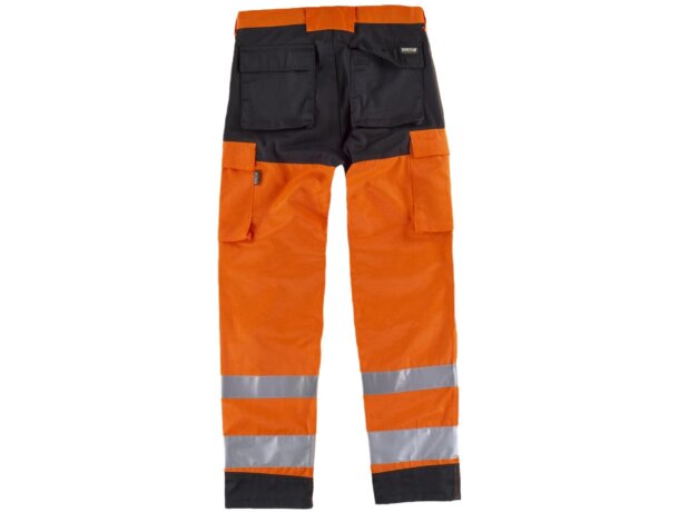 Pantalon fluor naranja a.v. negro