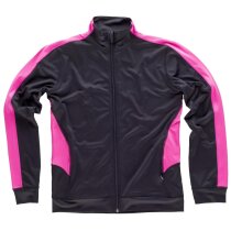 Chaqueta servicios negro turquesa personalizada Chaqueta servicios negro turquesa personalizada