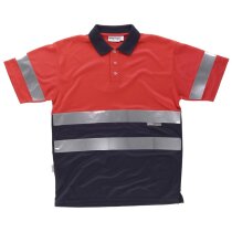 Polo fluor rojo a.v. marino