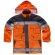 Parka fluor negro naranja a.v.