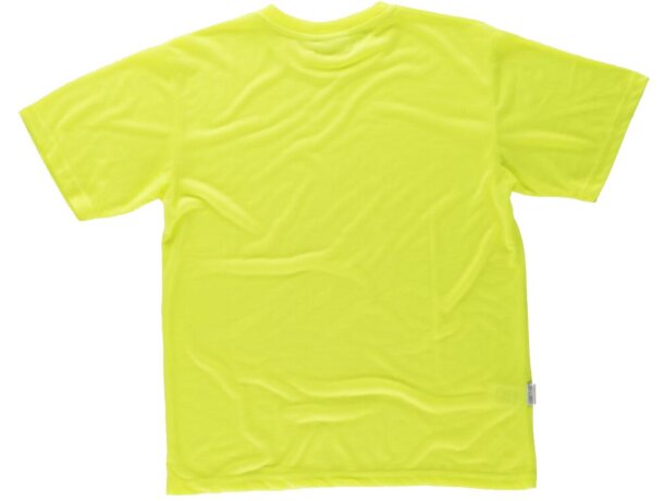 Camiseta fluor amarillo a.v. personalizada