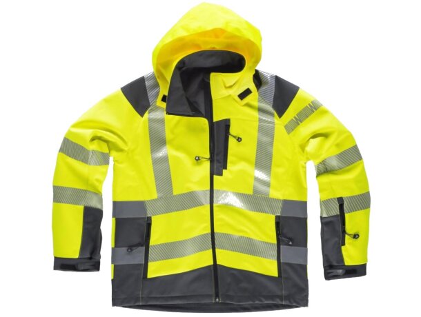 Workshell fluor amarillo a.v. gris oscuro