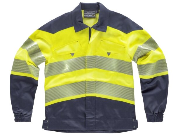 Cazadora fluor gris oscuro amarillo a.v. personalizado