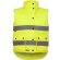 Chaleco acolchado con bolsillos de alta visibilidad personalizado amarillo