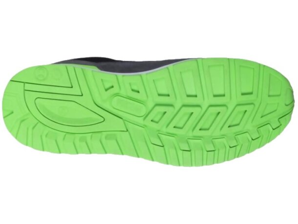 Zapato protección gris verde lima