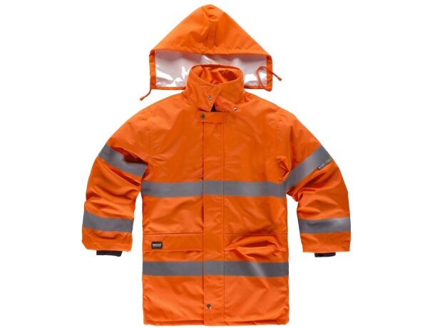 Parka fluor naranja a.v. grabada