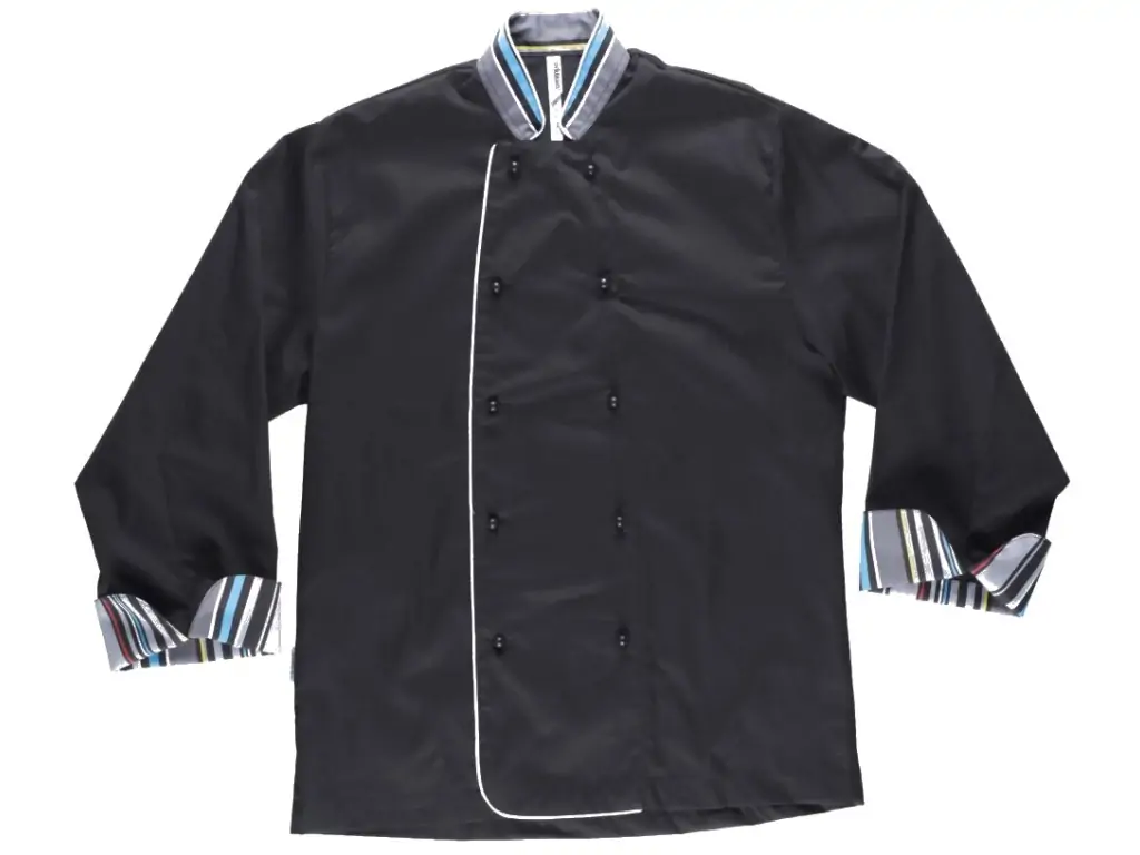 Chaquetilla cocina Mokameh antimanchas cuello Mao estampado