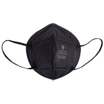 Mascarilla FFP2 negra con cinco capas filtrantes