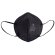 Mascarilla FFP2 negra con cinco capas filtrantes