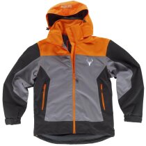 Chaqueta sport verde caza naranja a.v. negro personalizado